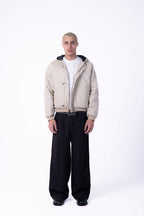 Fireman hood bomber jacket