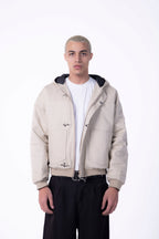 Fireman hood bomber jacket