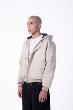 Fireman hood bomber jacket