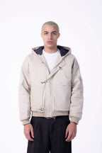 Fireman hood bomber jacket