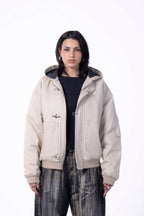 Fireman hood bomber jacket