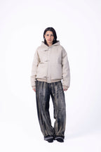 Fireman hood bomber jacket